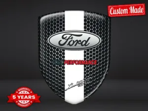 Ford Pegatinas Cúpula Resina Diseño Premium Etiquetas Elegantes